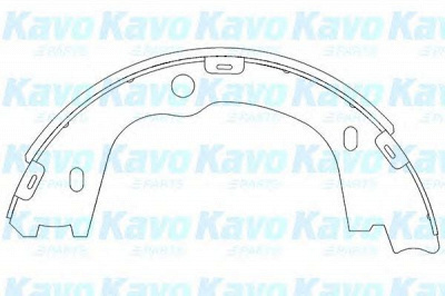 KAVO PARTS kbs3406 -  Комплект тормозных колодок